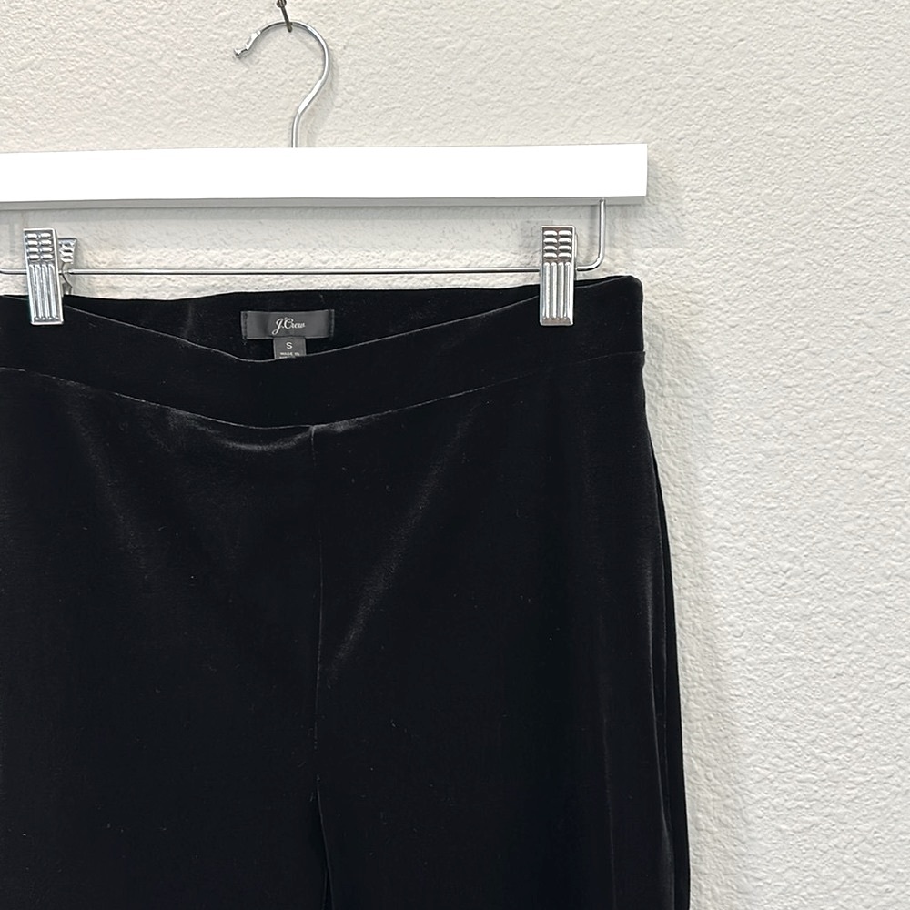 JCrew Black Velvet Leggings‎